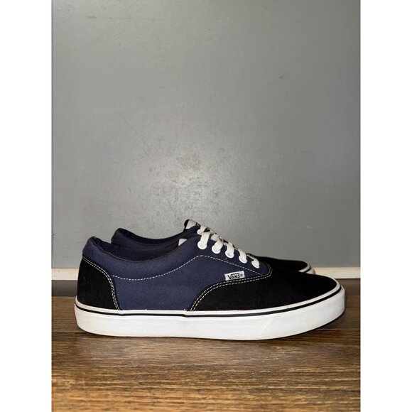 Vans off the Wall 721356 Lace Up Low Top Black & Blue Skate Shoes Size 11 - Picture 4 of 11